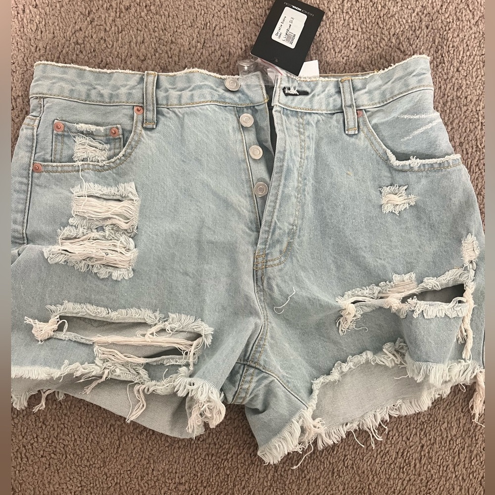 Fashion Nova Jean Shorts Size Large